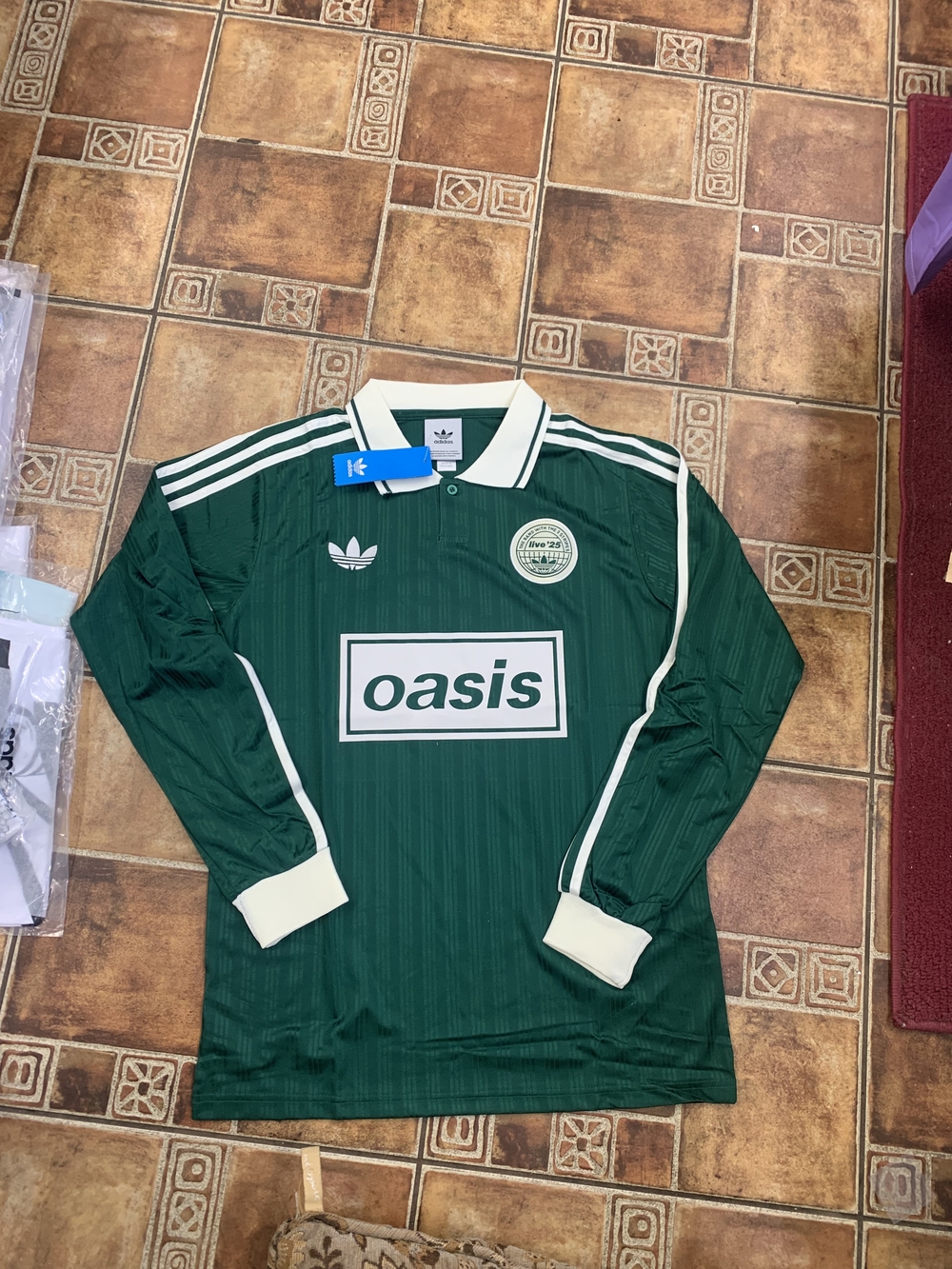 Adidas Originals Oasis 2025 World Tour Long Sleeve Jersey Size S